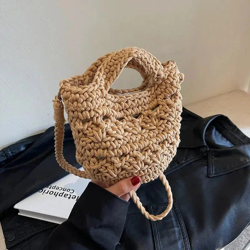 Vvsha Handwoven Crochet Shoulder Bag