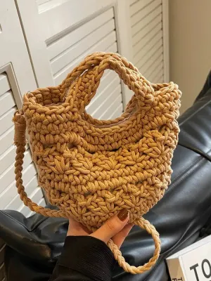 Vvsha Handwoven Crochet Shoulder Bag