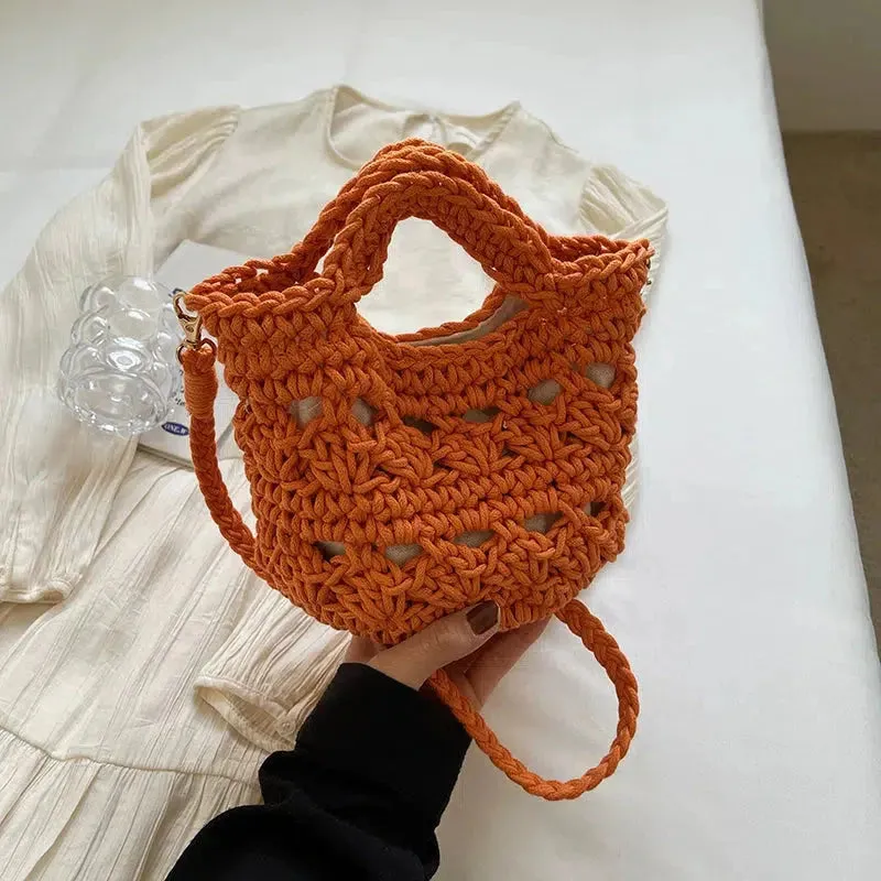 Vvsha Handwoven Crochet Shoulder Bag