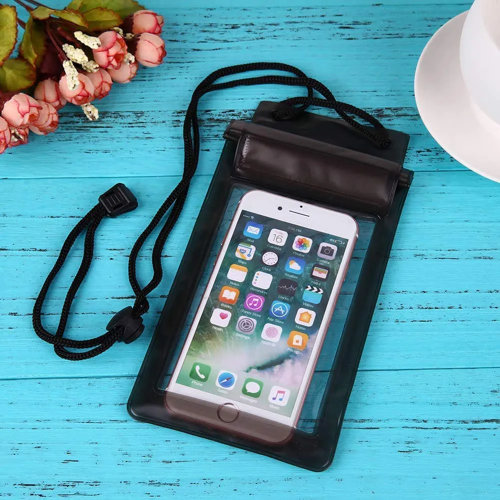 Waterproof and Transparent Mobile Bag Cover for Protection in Rain - Random Colors