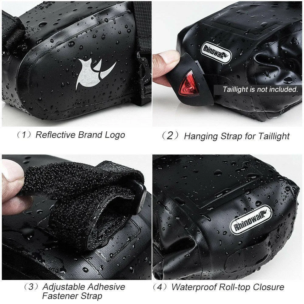 Waterproof Bicycle Saddle Bag Cycling Strap-on Seat Bag MTB Road Bicycle Phone Holder Repair Tools Bag