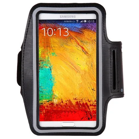 Waterproof Genernal Style PU Leather Case For Samsung Galaxy Note 1 2 3 4 N9100 Running Arm Band For Note4 phone case