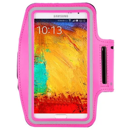 Waterproof Genernal Style PU Leather Case For Samsung Galaxy Note 1 2 3 4 N9100 Running Arm Band For Note4 phone case