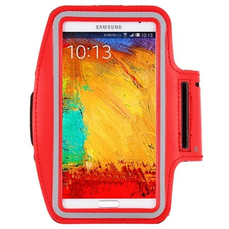 Waterproof Genernal Style PU Leather Case For Samsung Galaxy Note 1 2 3 4 N9100 Running Arm Band For Note4 phone case