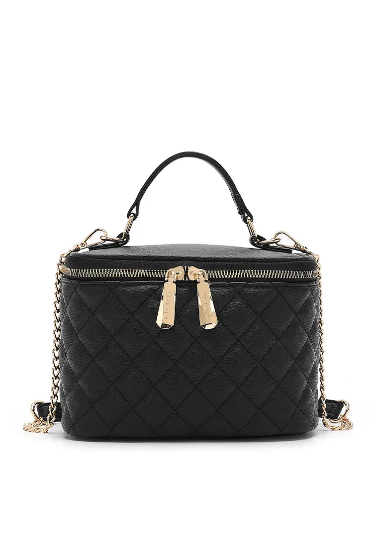 Women's Quilted Top Handle Bag / Sling Bag / Crossbody Bag - KCF 1763