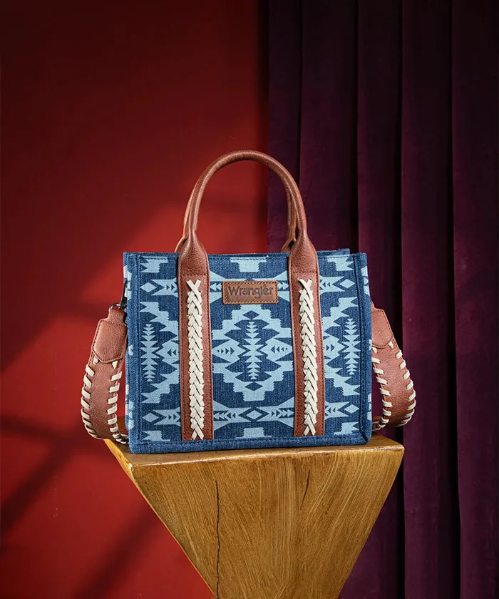 Wrangler Aztec Print Tote Bag Set