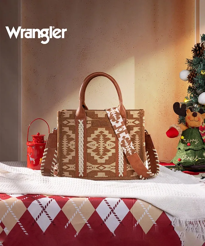 Wrangler Aztec Print Tote Bag Set