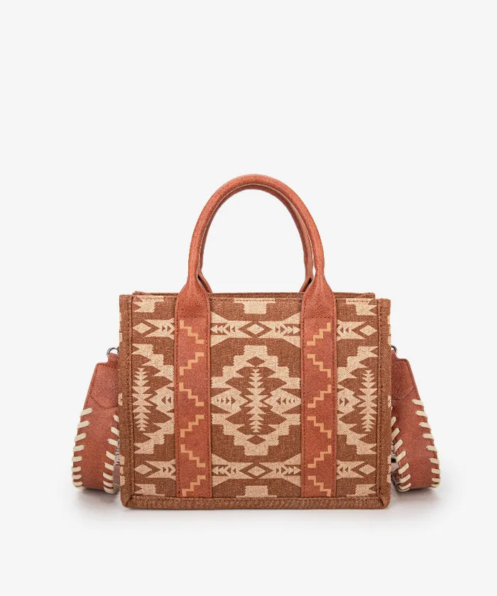 Wrangler Aztec Print Tote Bag Set