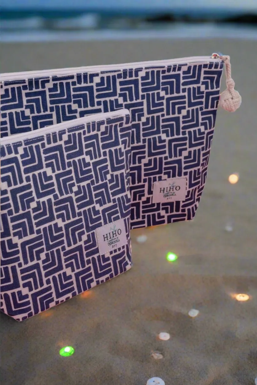 Zip Bag - Skipper Blue Bow